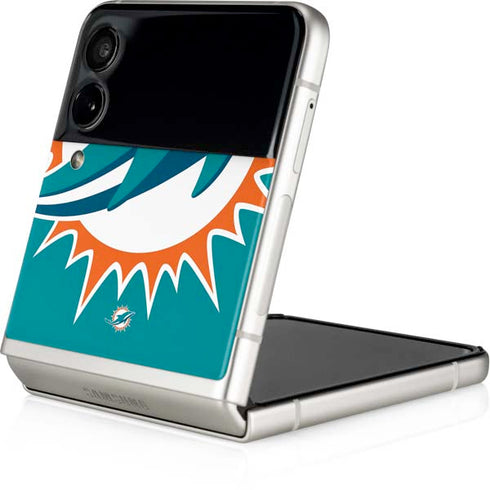 NFL Miami Dolphins Large Logo Galaxy Z Flip4 5G Skin